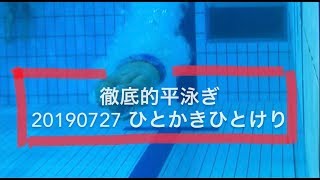 平泳ぎ スタート〜1かき1けり 徹底的平泳ぎ 20190727 一礼会