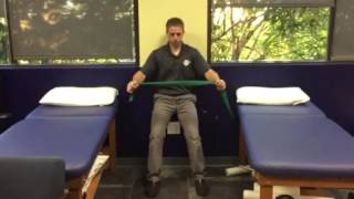 Wall Sit shoulder horizontal abduction