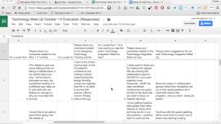 Sorting Google Form Data