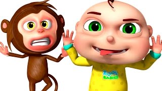 Five Little Babies Playing With Monkeys | Zool Babies Fun Songs | Five Little Babies Collection