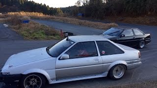 2016/1/9 南千葉サーキット ミニコース ドリフト AE86