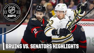 Boston Bruins vs. Ottawa Senators | Full Game Highlights | NHL on ESPN