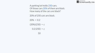 Unit 5 Lesson 4 MathCast: Percent Equations: Applications