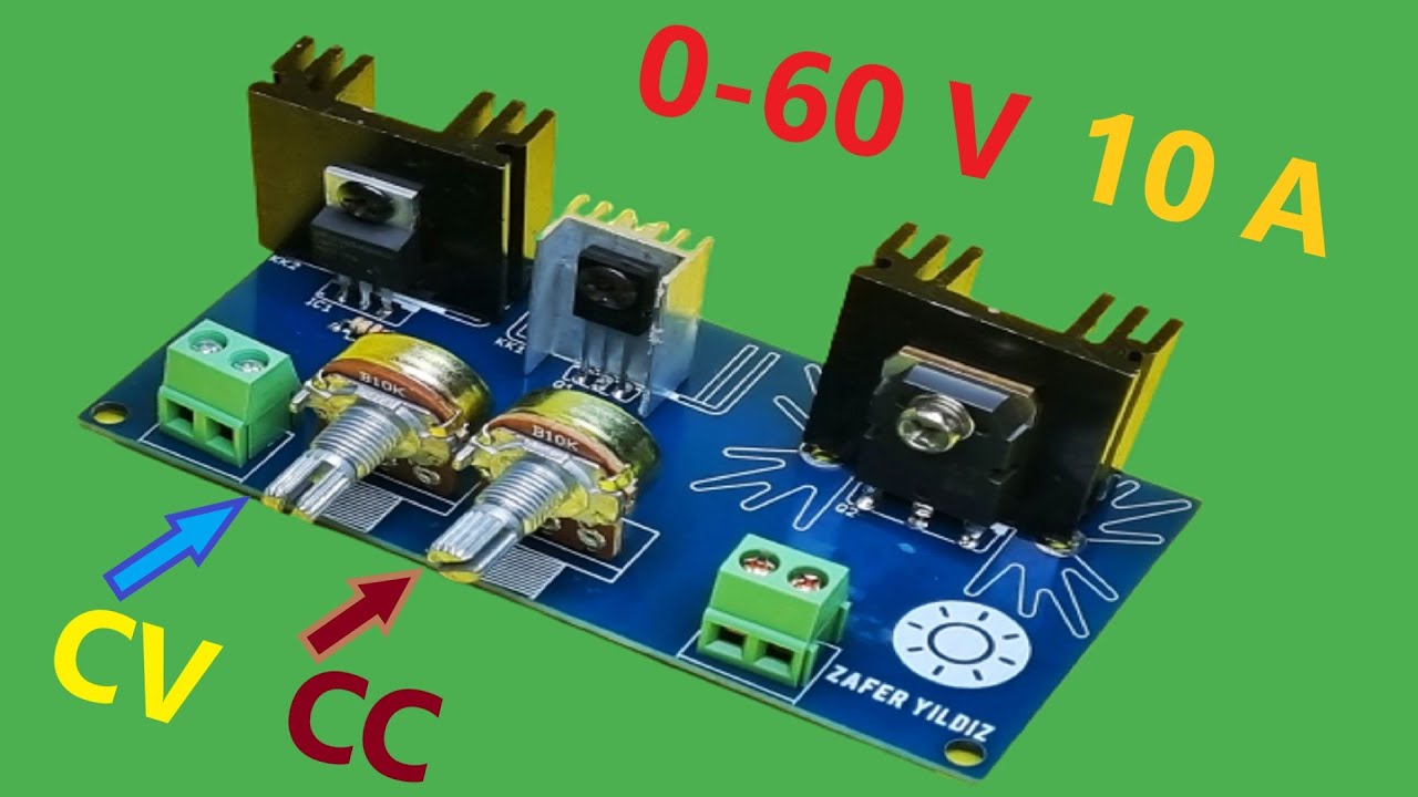 How To Make A Variable Power Supply. 1 - 60V & 0-10A Voltage Current ...