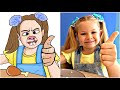 Diana and Roma wash your hands story - funny cartoon drawing meme 😂