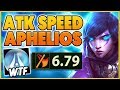 *I BROKE APHELIOS* MAXIMUM ATTACK SPEED POSSIBLE = 6.79 ATTACK SPEED!! (WORLD RECORD) - BunnyFuFuu