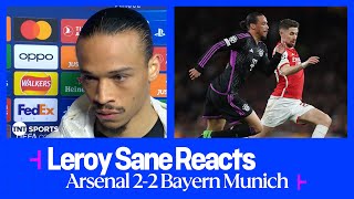 "PLEASED WITH THE GAME" | Leroy Sane | Arsenal 2-2 Bayern Munich | UEFA Champions League