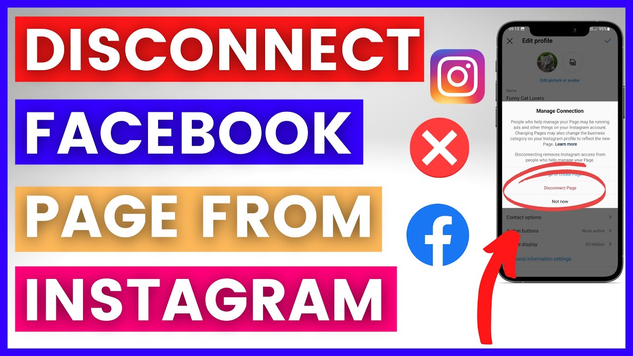 How To Disconnect A Facebook Page From Instagram Account? [in 2024 ...