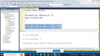Day-14) Identity columns in sql server with interview questions in hindi #database #sqlserver