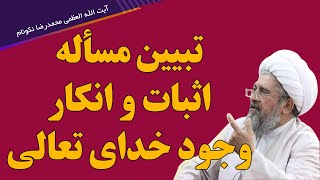 تبیین مسأله اثبات و انکار وجود خدای تعالی - آیت الله محمدرضا نکونام