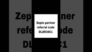 Zepto referral code Zepto delivery partner app Zepto earning money 🤑