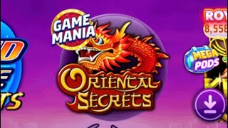 Slotomania. Win 4scatters and 10 free spins. GAME MANIA, Max bet 1.6Q #OrientalSecrets