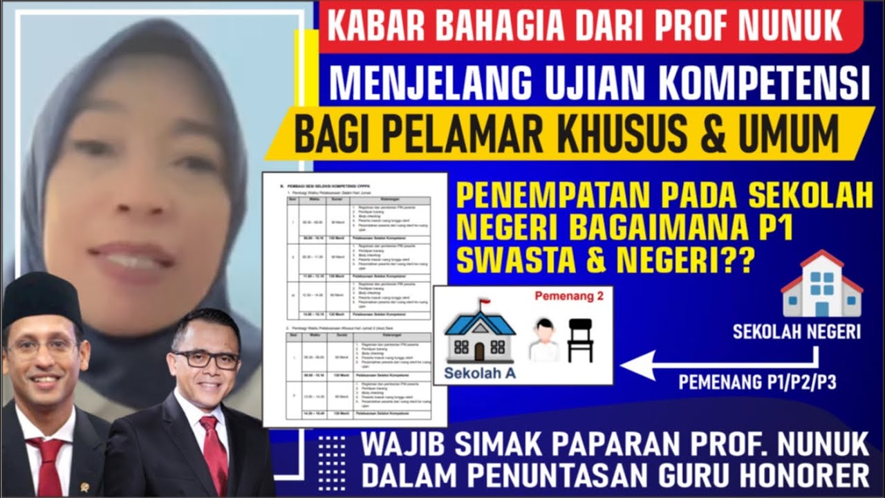 🔴KABAR GEMBIRA DARI BU NUNUK MENJELANG UJIAN SELEKSI PPPK 2023 & SKEMA ...