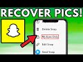 How to recover deleted photos on Snapchat ‘My Eyes Only’