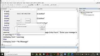 Program to demonstrate Predefined Dialog Box in VB - Part-1