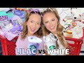 LILAC 🦄🍬💜 VS WHITE ☁️🐚🤍 TARGET SHOPPING CHALLENGE