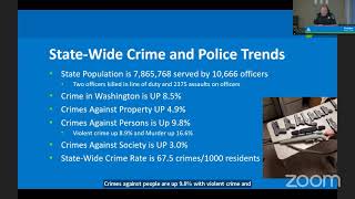 2022 Washington State Crime Report Presentation, August 21, 2023