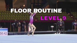 Level 9 Floor Routine Gymnix 2020