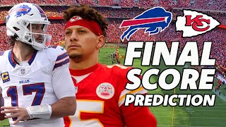 Buffalo Bills vs Kansas City Chiefs FINAL SCORE PREDICTION | Dan Mitchell predicts a HUGE Bills Win