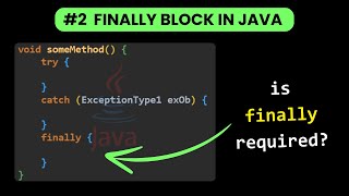 Handling clean up With Finally Block In Java | Exception Handling in Java - Full Course - Lesson 2