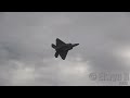 F-22 Raptor Falling backwards in Falling leaf maneuver @ Pacific Airshow Huntington beach