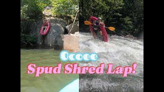 Ocoee Spud Shred Lap! Lots of Surfs🏄‍♂️