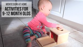 MONTESSORI AT HOME: Activities for Babies 9-12 Months