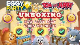 EGGY PARTY | UNBOXING TOM AND JERRY CROSSOVER HOW MANY EGGY COINS YOU NEED? + FUN TOUR!