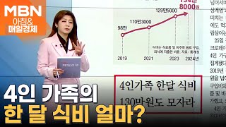 4인 가족 한 달 식비 130만 원도 모자라 / 재계 \