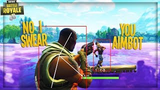 p w fake aimbot hacker destroys default skin in thanos lake on fortnite funny fortnite - fortnite aimbot in playground