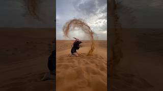 Enjoying sand boarding at dubai desert safari tour 😍 #shorts #ytshorts #sandboarding