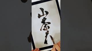 #shorts #japanesecalligrapher #japanesecalligraphy #書道 #筆文字