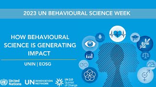 How Behavioural Science is Generating Impact in the UN