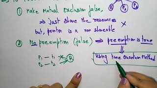 Deadlock handling Methods | Deadlock Prevention |  OS | Lec-65 | Bhanu Priya