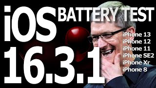 iOS 16.3.1 Battery Life / Battery Drain / Battery Performance Test.