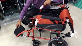 Karma Aurora 5 Aluminium Wheelchair - www.mobilitykart.com - Help \u0026 Support Call +918770784247