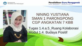 RUANG KOLABORASI MODUL 1.4 BUDAYA POSITIF (Tugas 1.4.a.5.2)