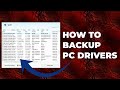 How To Backup All PC Drivers