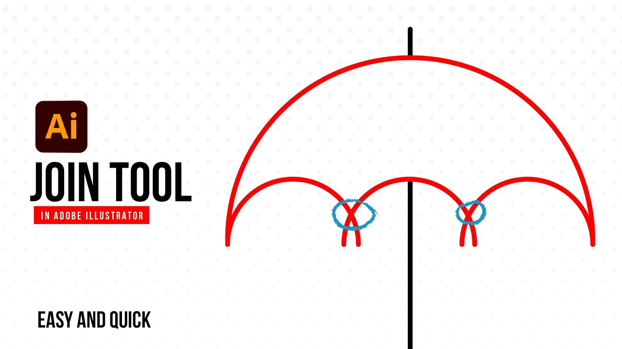 Adobe Illustrator How To Use The Join Tool Youtube