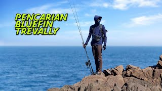 Adventure for Bluefin Trevally - Fishing UL casting microjigs and minnows from the shore