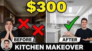 I Transformed My DISGUSTING Kitchen for $300 (No Contractor Needed)