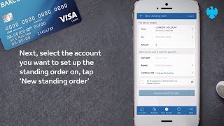 The Barclays app | How to manage standing orders