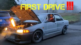 4G63 Mirage first drive! Almost ready for the track!