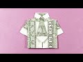 Phong Tran Origami | Dollar Origami Shirt with Tie | Money Origami