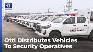 Gov Otti Distributes Vehicles To Security Operatives