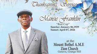 Mansie Franklin Thanksgiving Service