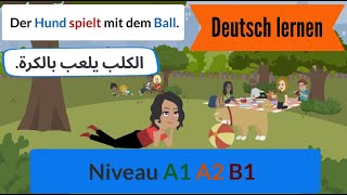 Deutsch lernen | 50 Verben im Präsens und Perfekt mit Dialogen und Beispielen lernen  | 68 |