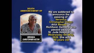 Veronica Christopher Victor Short Obituary