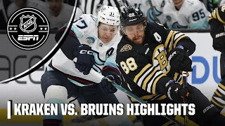 Seattle Kraken vs. Boston Bruins | Full Game Highlights | NHL on ESPN