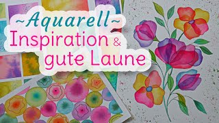 3 inspirierende Ideen in AQUARELL - für den Frühling und für die gute Laune - Tutorium